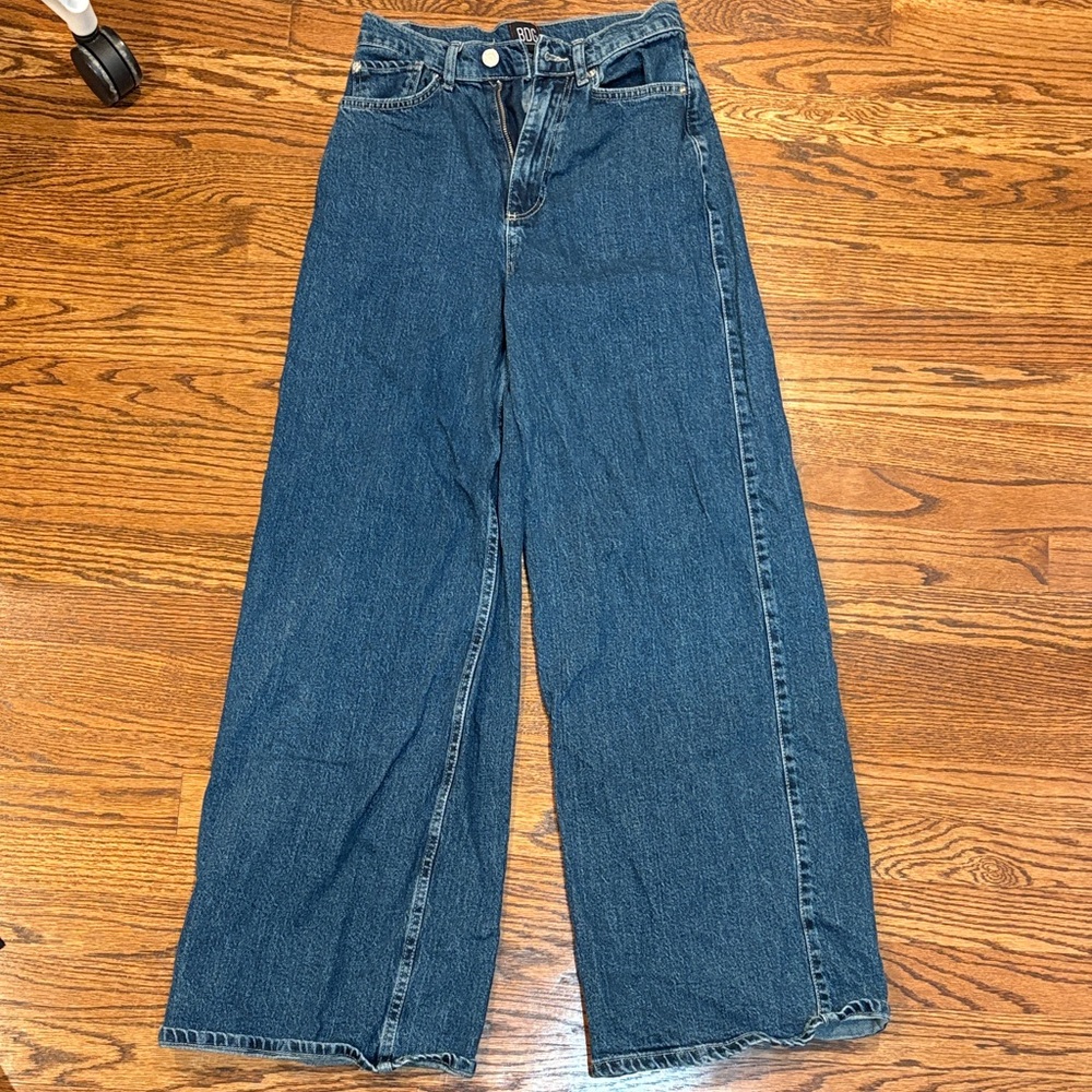 BDG High Waisted A Wide Dark Denim Jeans